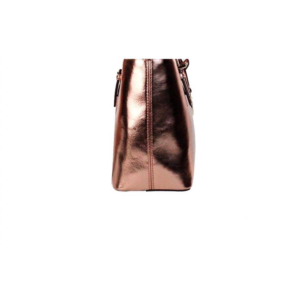 NEW MICHAEL KORS women's jet set metallic xs carryall top zip tote bag in primro - Picture 2 of 3